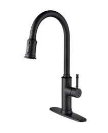 Single-handle Pull-down Kitchen Faucet With Dual-function Sprinklers