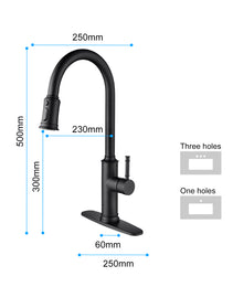Single-handle Pull-down Kitchen Faucet With Dual-function Sprinklers
