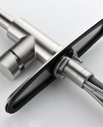 Stainless Steel Kitchen Sink Faucet With Pull-down Sprayer