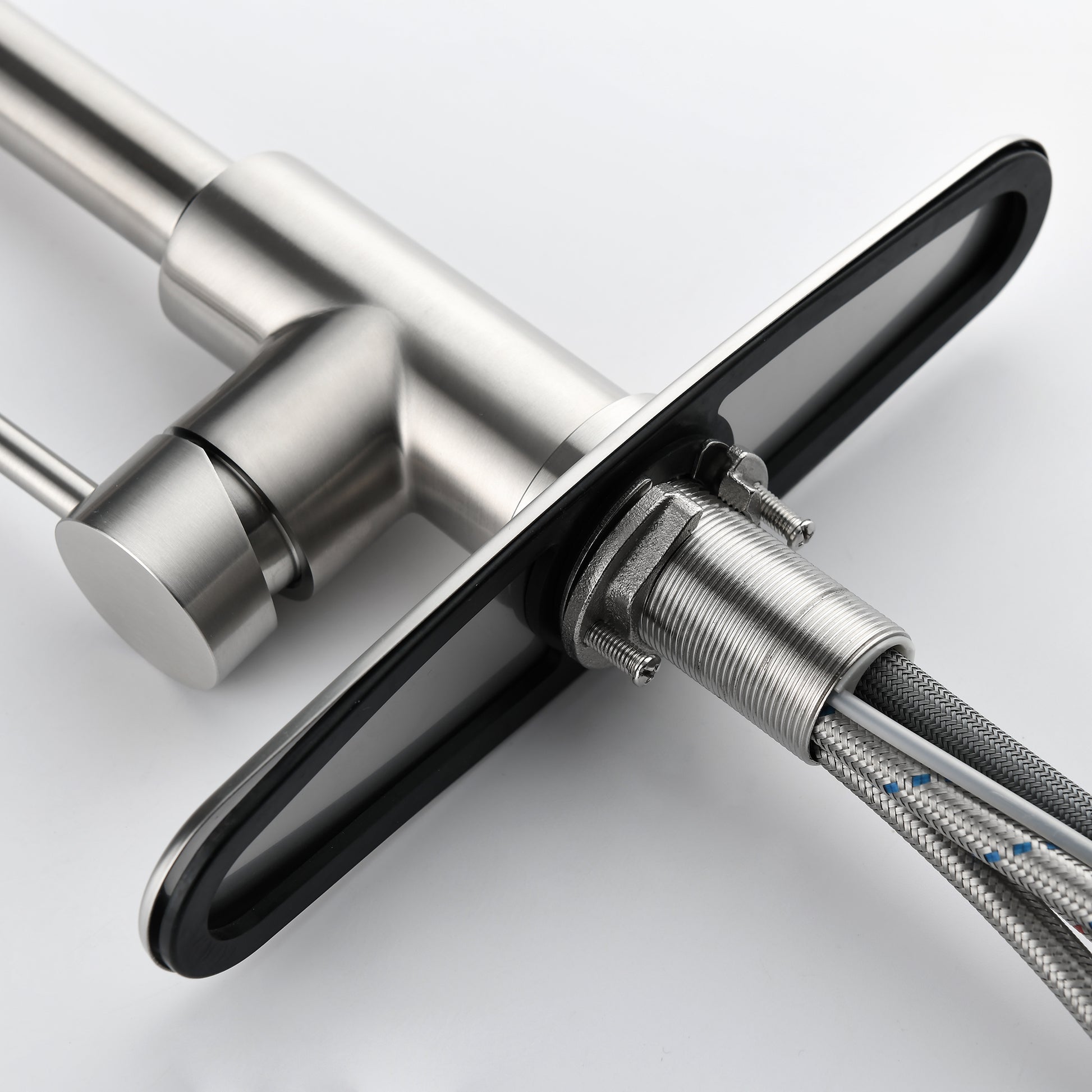 Stainless Steel Kitchen Sink Faucet With Pull-down Sprayer