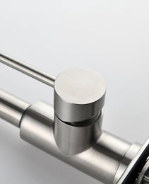 Stainless Steel Kitchen Sink Faucet With Pull-down Sprayer