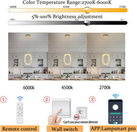 Gold 1 Ring Pendant Lights Kitchen Island Single Head Crystal Chandeliers Foyer Entrance Modern LED Dimmable Chandeliers