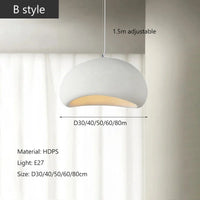Nordic Wabi Sabi Pendant Lights Modern LED Ceiling Chandelier Lights for Living Room Bedroom Dining Room Home Decor Hanging Lamp