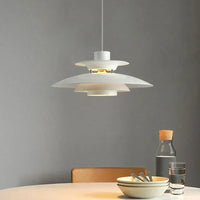 Japanese UFO Pendant Light Fixture Nordic Restaurant Chandelier Danish Design Room Decor Lamp Bedroom Beside Ceiling Lamps