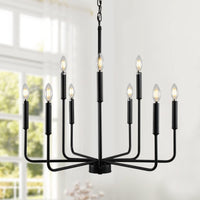 Gold Chandeliers for Dining Room Light Fixture，D44 Inch