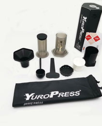 Premium Portable Coffee Brewing Kit – Food-Grade Travel Set with Storage Tote