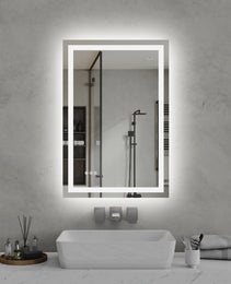 24 Inch X 36 Inch LED Bathroom Mirror