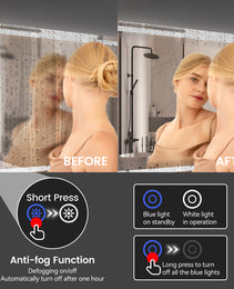 24 Inch X 36 Inch LED Bathroom Mirror
