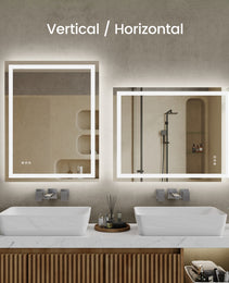 48 Inch X 36 Inch LED Bathroom Mirror