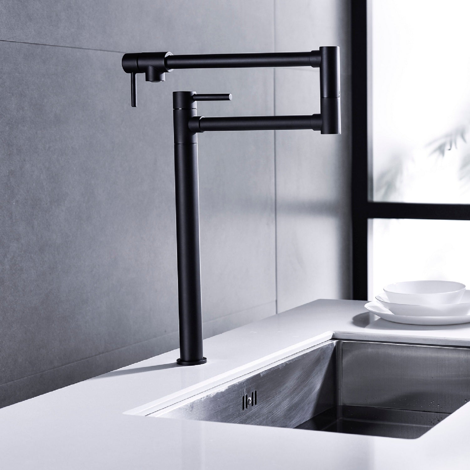 Pot Shaped Filling Faucet With Extended Handle