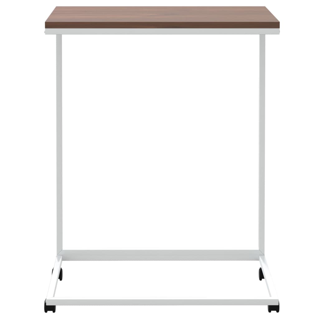 Side table with wheels 55x wood composite