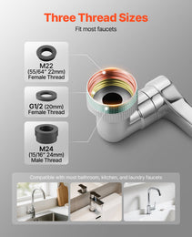 Universal Swivel Extension Faucet Aerator Rotate Robotic Arm Splash Filter