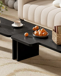 U-Can Modern Minimalist Coffee Table Set, Rectangle Coffee Table With Splicing Design, Multifunctional Combination Table For Living Room