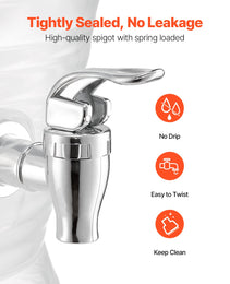 Drink Dispenser 2.64 Gal Beverage Dispenser For Parties Plastic With Spigot