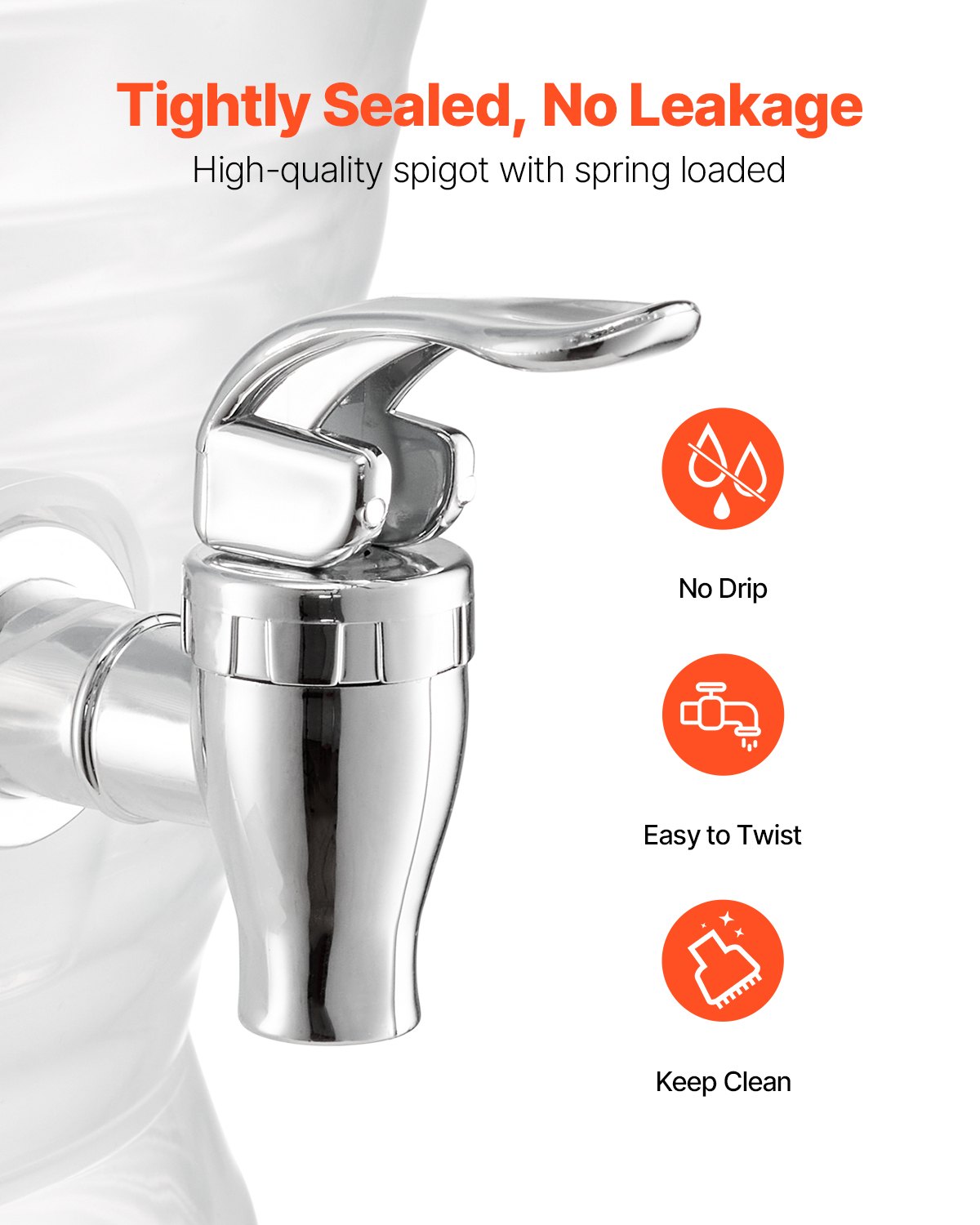 Drink Dispenser 2.64 Gal Beverage Dispenser For Parties Plastic With Spigot