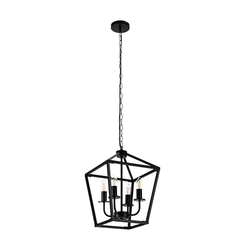 Beaumont 4-Light E14 Iron Bar Pendant Ceiling Light