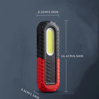 180° Rotatable Magnetic COB Work Light with Front LED, 2000mAh Rechargeable 2 Modes Floodlight & Spotlight for Car Repair Garage