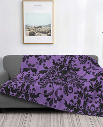 Gothic Mysterious Halloween Witch Flannel Blanket
