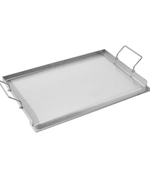 23x16 In Flat Top Griddle Stainless Steel Universal BBQ Grill Pan Cookware