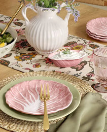 8.75" Stoneware Radicchio Salad Plate Pink