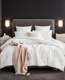 All Season White Oversized Solid Plump Duvet, Premium Hotel, Bedroom And Guesthouse Comforter. This Extra Warm Thick Winter Quilt Transitions Seamlessly For Spring, Autumn Use, Christmas Gift.
