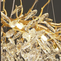 Luxury Modern Crystal Ceiling Chandeliers Pendant Lamps Dining Table Living Room Bedroom Home Decor Led Lights Hanging Fixture