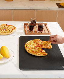 Pizza Steel, 20' X 14' X 3/8' Pizza Steel Plate For Oven, Pre-Seasoned Carbon Steel Pizza Baking Stone With 20X Higher Conductivity, Heavy Duty Rustproof Pizza Pan For Outdoor Grill, Indoor Oven