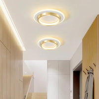 DINDALLED Modern LED Ceiling Light for Corridor Stairs Bedroom Bathroom, Round Flush Mount Chandelier Indoor Lighting Fixture,