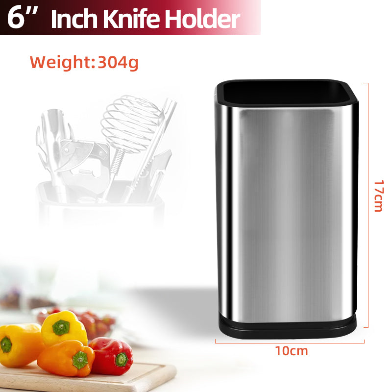 Stainless Steel Knife Holder with Drainable Design – Chopping Board & Knife Storage Rack