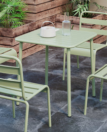Sera Square Table  Green Outdoor Courtyard Table Villa Open Air Dining Table Waterproof Table Retro American Modern Simple Balcony Table Coffee Table