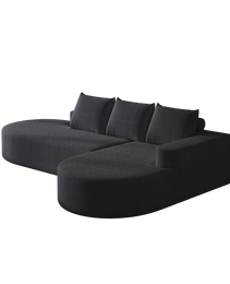 Modern Curved Sofa ,Chenille Upholstered Sectional Sofa Couch Set,Modular 108.5 L Shaped Sectional Living Room Sofa Set With 3 Pillows,Free Combination Sofa Couch For Living Room,Bedroom