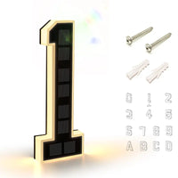 9/6.7/4.7In Solar-Powered Illuminated Outdoor Address Signs - IP54 Waterproof Auto On/Off LED House Numbers Plaque,Modern Farmhouse Home Decor, DIY Personalized Exterior Door Addressing Accessory