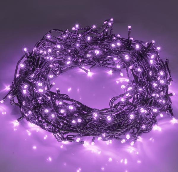 200pcs 66ft Halloween Fairy String Lights 8 Lighting Modes Mini Plug-in String Lights Indoor And Outdoor Christmas Garden Wedding Party Decoration Purple - CJDS - FC