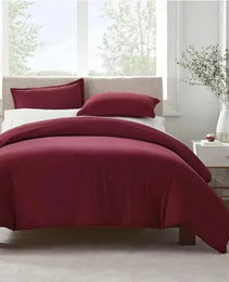 Serta Simply Clean Solid Duvet Cover Twin