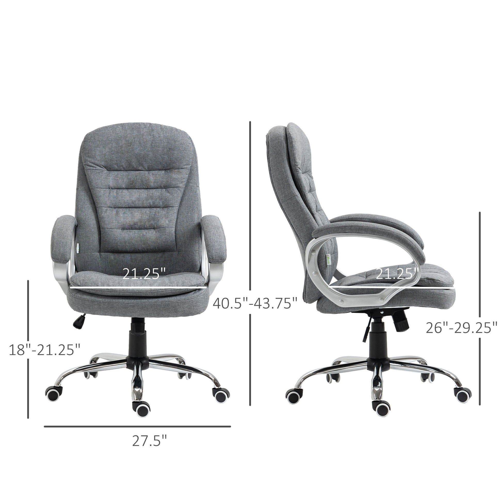 High Back Home Office Chair Executive Computer Chair With Adjustable Height