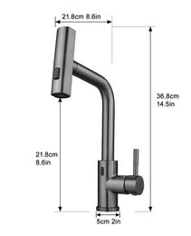 Touchless Kitchen Faucet, Hands Free Automatic Smart Kitchen Faucet, Stainless Steel Touchless Kitchen Faucet