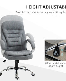 High Back Home Office Chair Executive Computer Chair With Adjustable Height