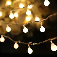 3-10M Solar/USB/Battery String Lights, Fairy Globe Ball LED, Waterproof Outdoor for Christmas Wedding Garden Camping Tent Decor