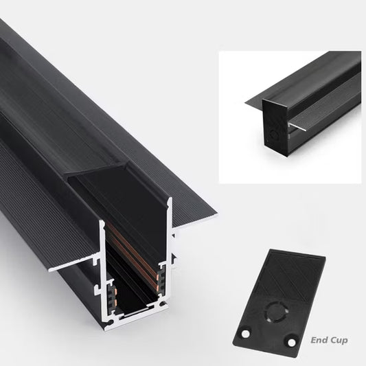Milight Track magnetic black flush mounted 1M-3.3ft - AM-MR-20F15B