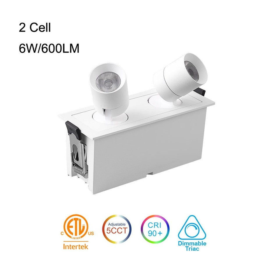 Led Module light 2 head pull - 6W - 5CCT - JXLTXH02