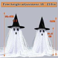2-Pack Spooky Ghosts with Remote String Lights – CJ product view 2