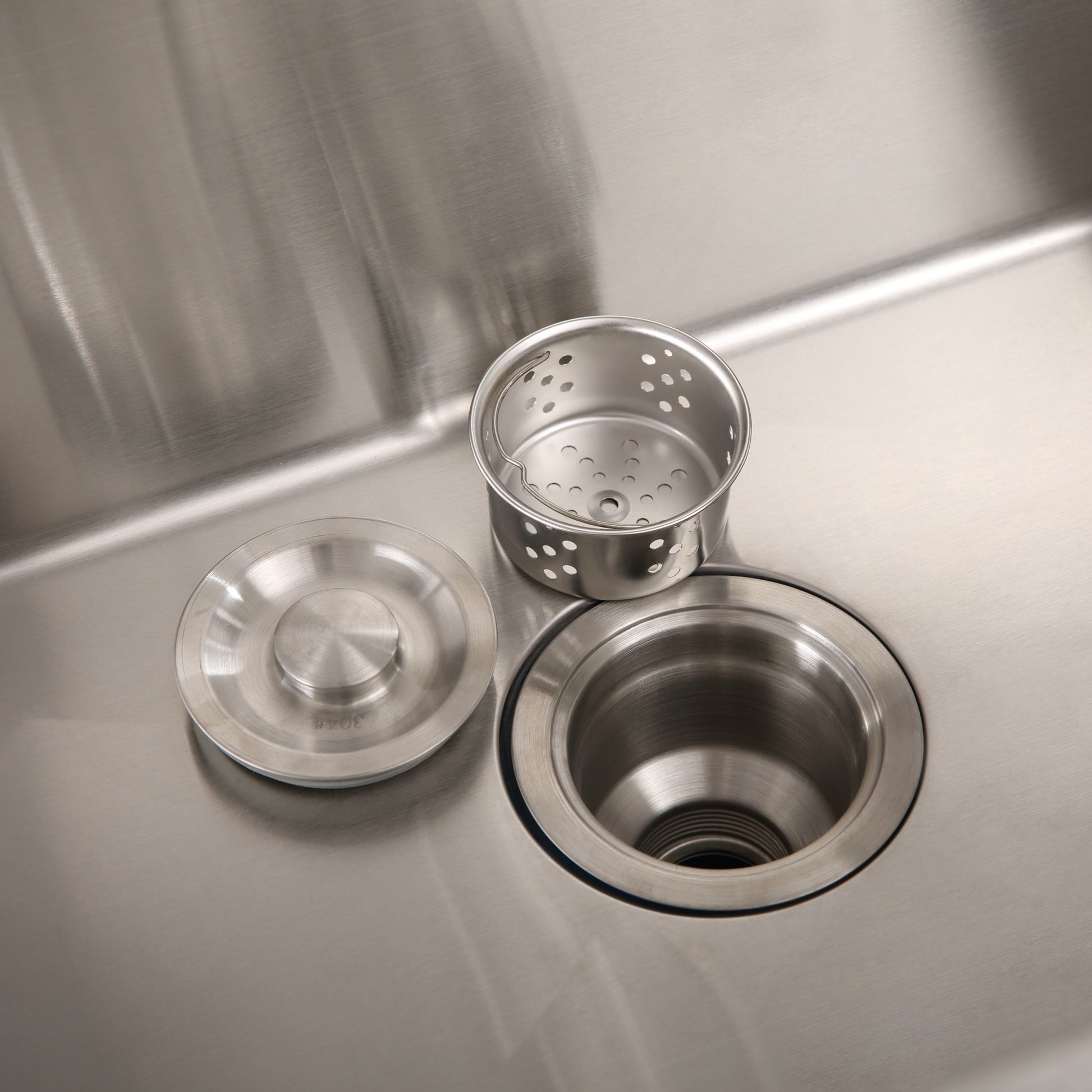 24in Stainless Steel Washing Sink W Faucet Hoses And Drain Head Only Update