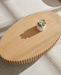 Modern Handmade Drum Coffee Table