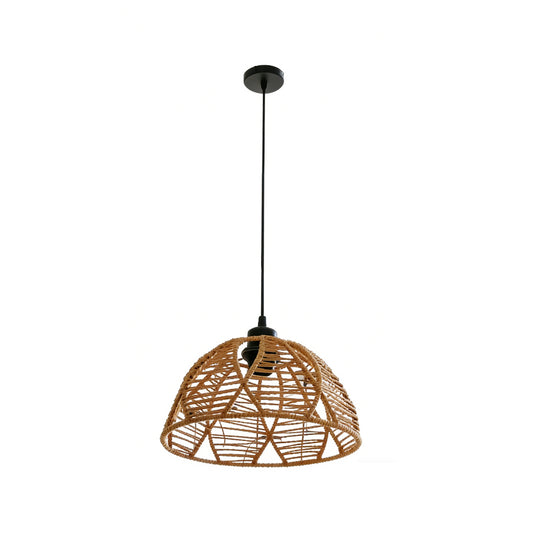 Tahlia 1-Light Woven Rattan Indoor Pendant Ceiling Light