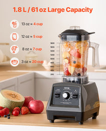 61 Oz 1400W Blender For Smoothies Food Processing Blender For Kitchen