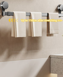 1 Suction Cup Telescopic Towel Rod