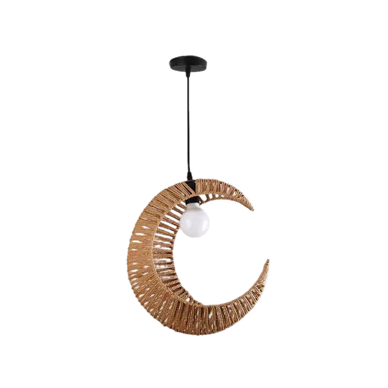 Vianne 1-Light Woven Rattan Indoor Pendant Ceiling Light