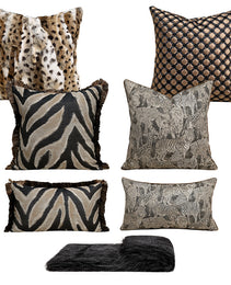 Sample-room Set Of Modern Luxury Sofa Throw Pillows
