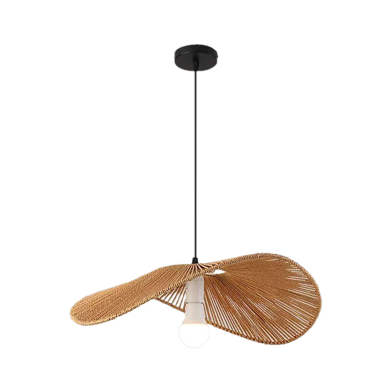 Isolde 1-Light Woven Rattan Indoor Pendant Ceiling Light