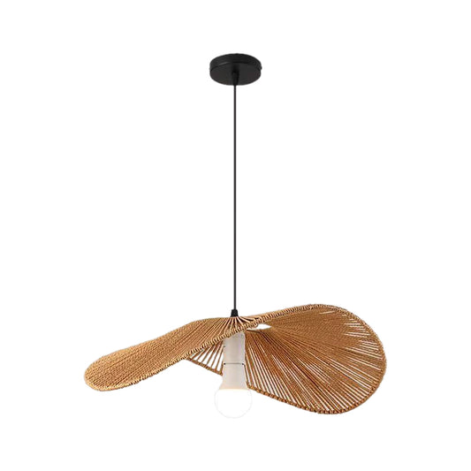 Isolde 1-Light Woven Rattan Indoor Pendant Ceiling Light